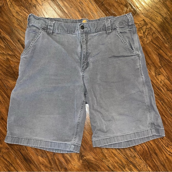 Carhartt Gray Flat Front Shorts Classic Style 36 - Picture 1 of 8